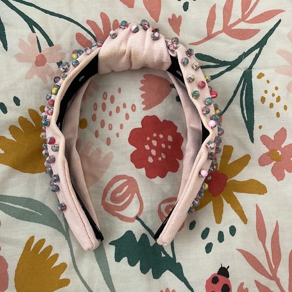 Lele Sadoughi Pastel Confetti Beaded Woven Headband - Picture 3 of 8